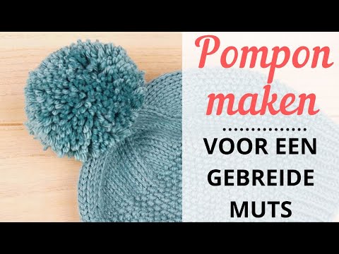 Video: Hoe Pom Poms Te Breien Voor Een Muts