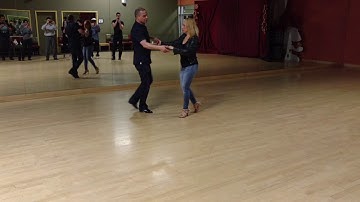 Intermediate Salsa Lesson-Open Break, Back Spot Turn, Hammer Lock