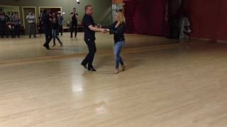 Intermediate Salsa Lesson-Open Break, Back Spot Turn, Hammer Lock