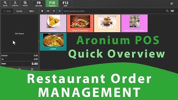 Restaurant Order Management System | Aronium Restaurant POS Quick Highlight