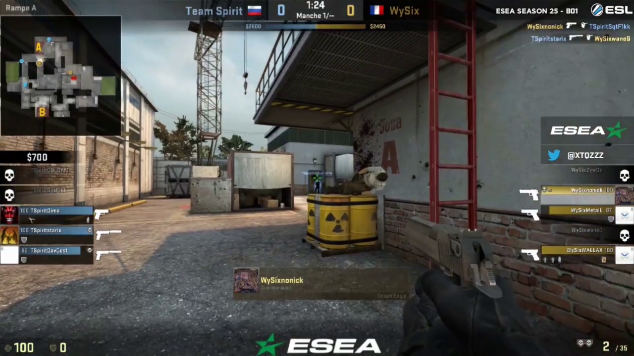 nonick ACE vs Spirit [ pistol round ]