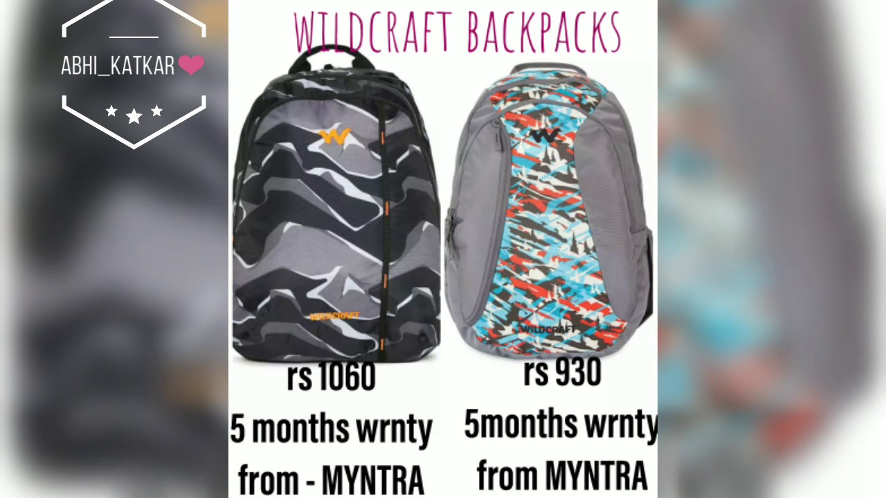 Wildcraft backpack review.... Under 1000rs YouTube