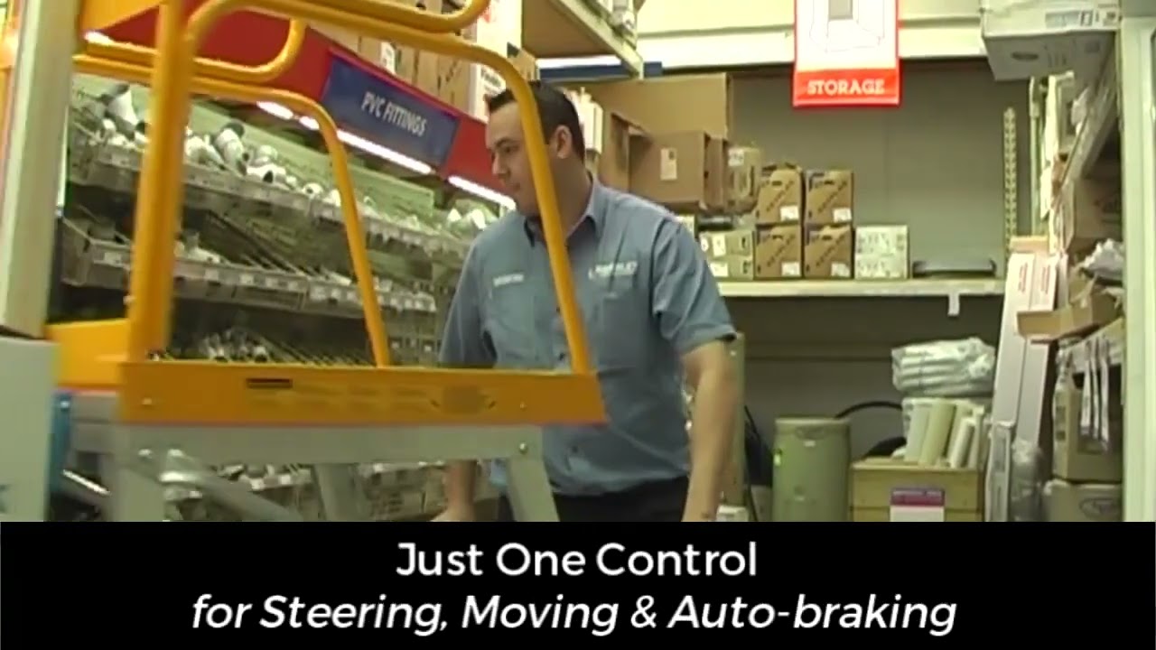 StockMaster Lift Truk Manual Goods Order Picking Ladder