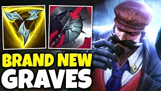 THE NEW BEST GRAVES BUILD FOR THE NEW SEASON SPLIT! (TRINITY FORCE IS OP?)