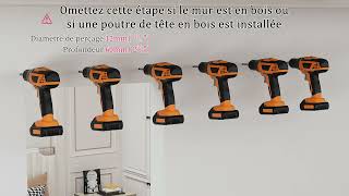 WolfBird Solid Rail Black T-shaped Installation Video (Expansion Plug French Version)
