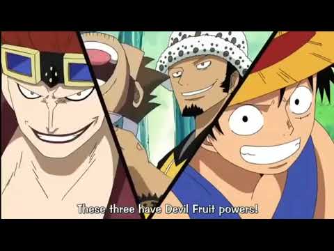 the Monster Trio in Sabaody Arc #Luffy #Law #Kid