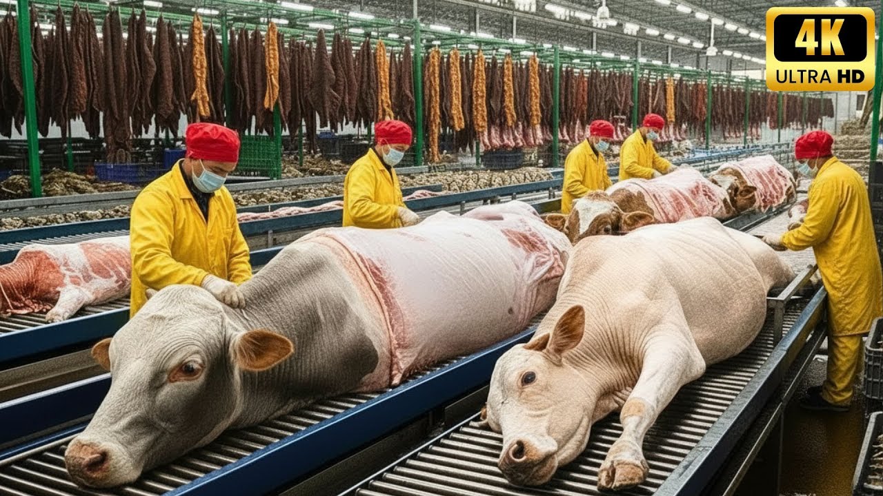 Inside the Cow Leather Factory: From Raw Cowhide to Million-Dollar Leather Products (Full Process)