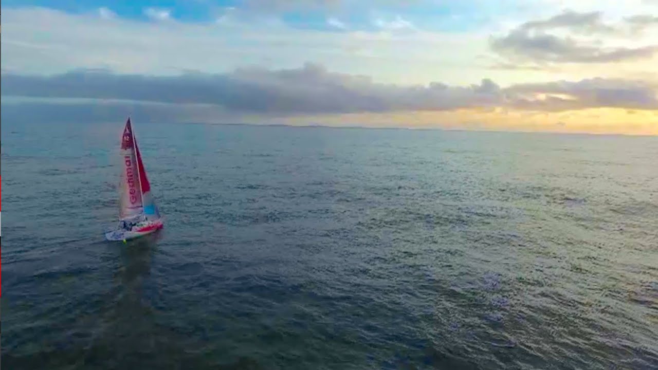 JOUR 3 A BORD DE GEDIMAT - DRONE SUR LA TRANSAT AG2R LA MONDIALE !!!
