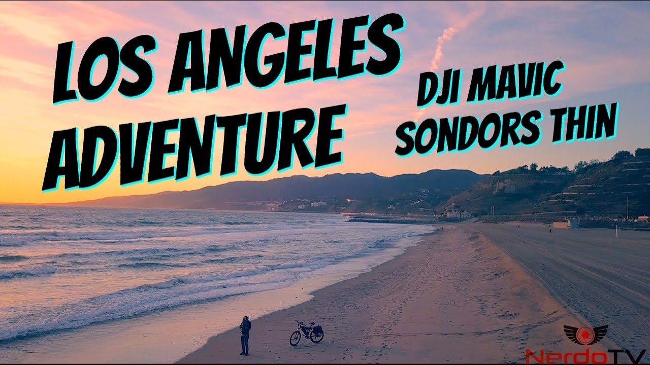 LOS ANGELES SANTA MONICA BEVERLY HILLS HOLLYWOOD with dji mavic pro and electric bike