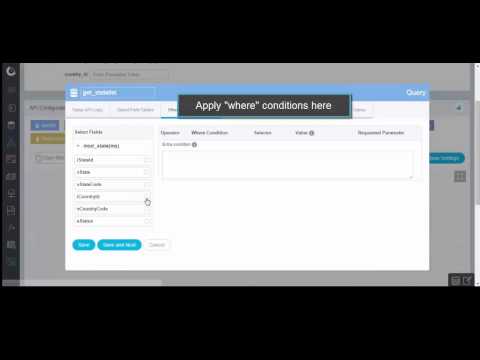 API Configuration : How to configure Input Params