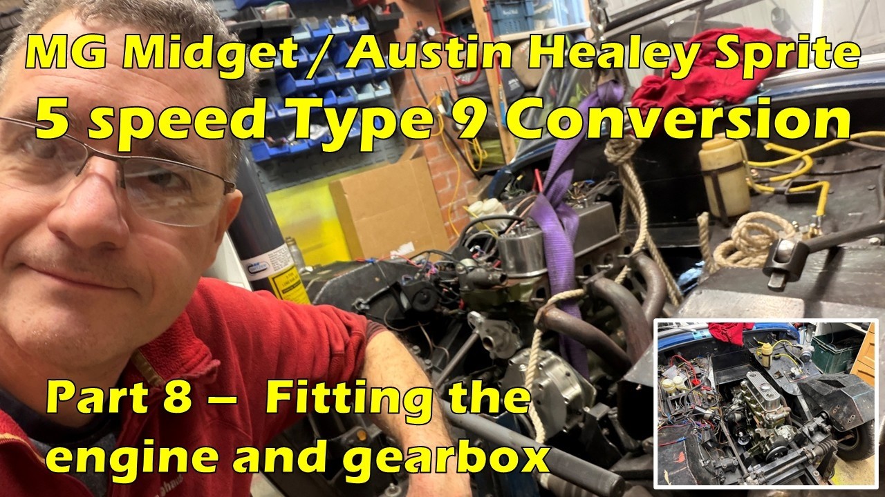 Переделка MG Midget / AH Sprite на 5-ступенчатую коробку передач FORD Type 9, часть 8 - Установка...