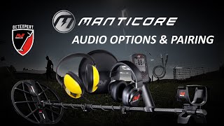 Minelab Manticore how to pair headphones and other headphone options tutorial