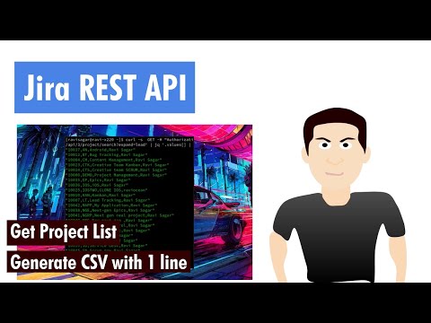 Jira REST API - Get project list CSV with one line of code