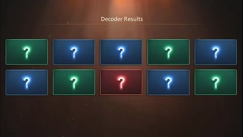 CSNZ: Open transcendence chests & top 50 event decoders = surprize win !