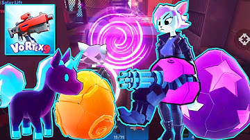 Vortex 9 - Gameplay Walkthrough Part 6 - BIG UPDATE, OPENING EGGS + MINIGUN GLOVE (Android Games)