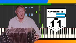 (Chamamé) Kilómetro 11 - Tránsito Cocomarola [Piano Tutorial]