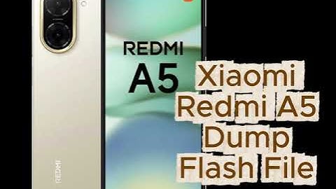 Xiaomi Redmi A5 Dump Flash File Read Pandora Tool