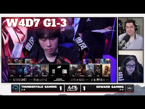 TT vs EDG - Game 3 | Week 4 Day 7 LPL Summer 2025 Split 3 | ThunderTalk Gaming vs Edward Gaming G3