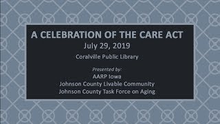 Task Force on Aging: A Celebration of the CARE Act (July 29, 2019)