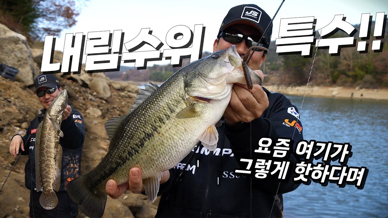 [피싱로그99.9] #253회 물 빠진 강에서 겨울 배스를 만나고 왔습니다