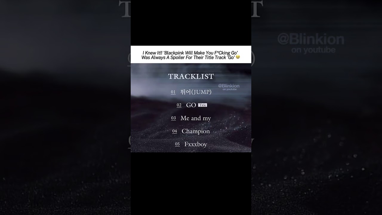 Rosé spoiling their track list song😭 