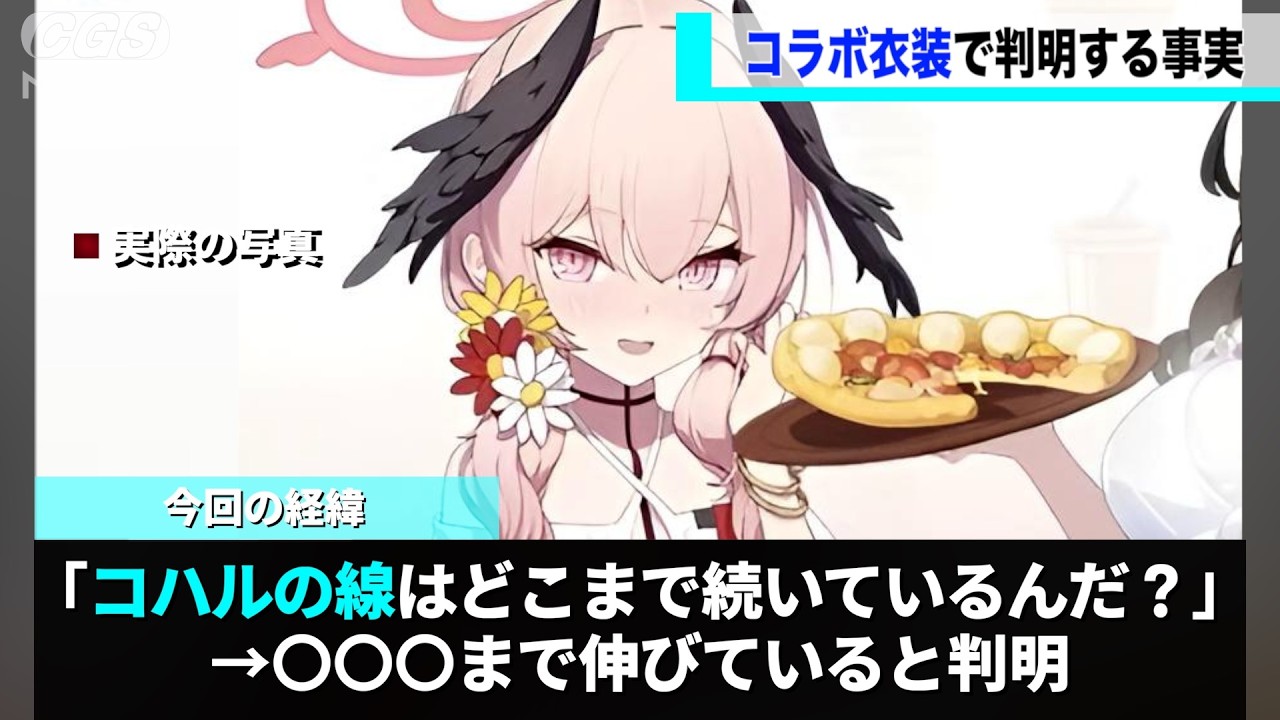 コハルの謎の線、コラボ衣装によって〇〇まで伸びていることが判明するwwww