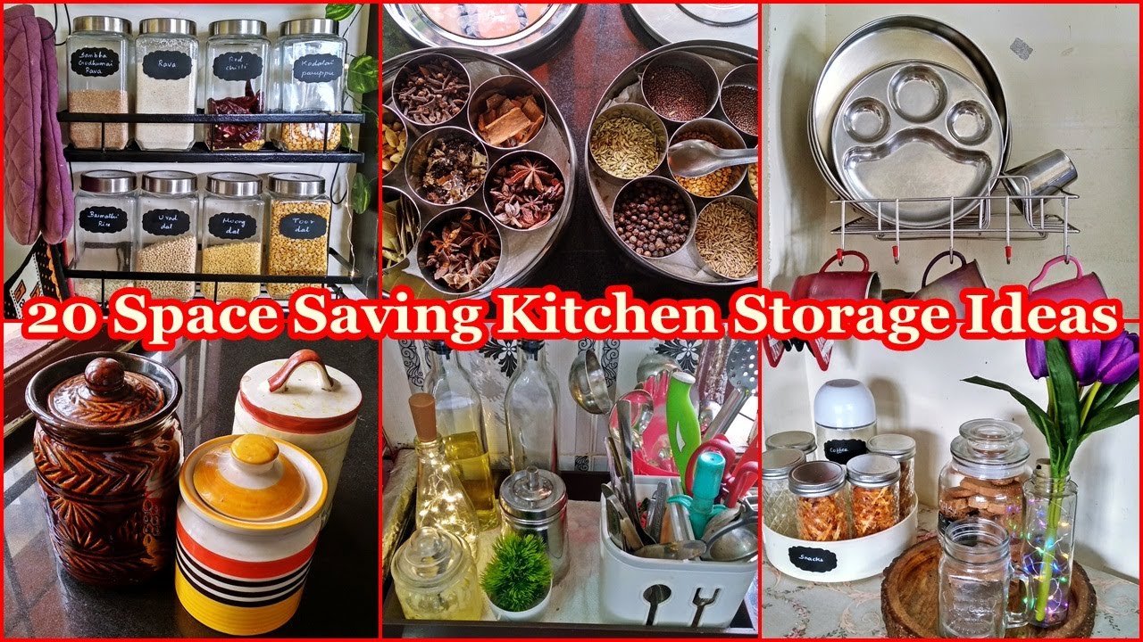 20 Space Saving Kitchen Organization Tips in Tamil | Space Saving Storage Ideas for Kitchen