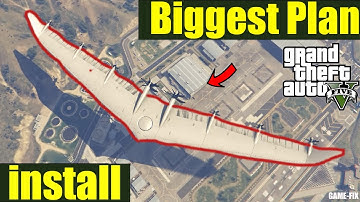GTA V - Biggest Plane mods - How to install Drone Carrier  Mods in GTA 5