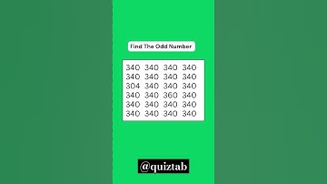 FIND THE DIFFERENT ODD NUMBER CHALLENGE #shorts  #quiz #odd #puzzle #evennumber #mathquiz #oddnumber