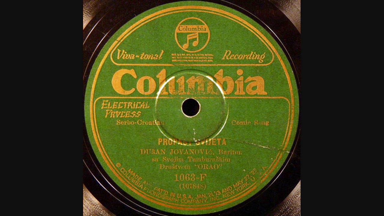 Dušan Jovanović - Biće skoro propast sveta (M. Nešić) [1927]