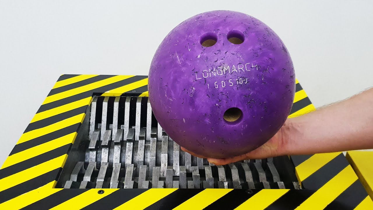 EXPERIMENT WHAT HAPPENS IF YOU DROP BOWLING BALL INTO THE SHREDDING