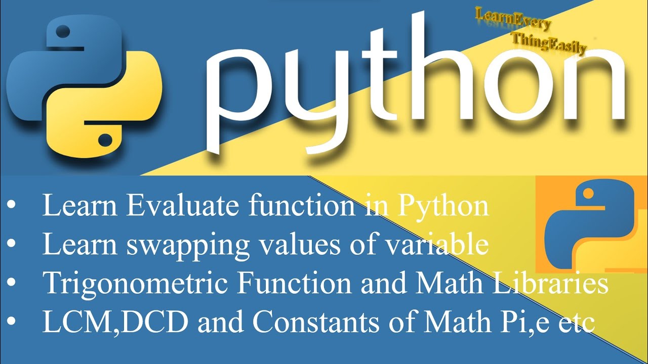 Learn how to use trigonometric,logarithmic,lcm,gcd,swapping and ...