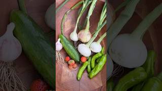 first garden harvest of the season!!! #gardenharvest #asmr