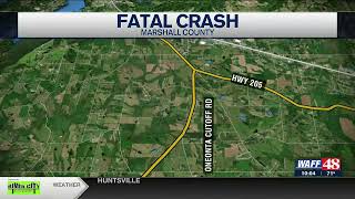 One person killed in Marshall County single-vehicle crash