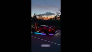 Aventador SVJ Roadster With Rainbow Lights