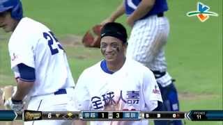 20140604-1 爆米花 崇越vs國訓 6下 蘇緯達二壘滾地球 野手選擇傳本壘失誤 國訓攻下第三分