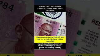 India's Low Interest Rates Trigger Rupee Fall! 🇮🇳💸 #subscribe#news#viral#motivation
