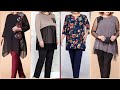 Plus size women stylish fashion two peace pents suits dress//stylish women office wear decent dress