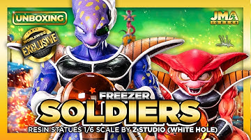 🐉 DRAGONBALL Z: FREEZER SOLDIERS Statue 1/6 Scale by Z Studio (White Hole) | Unboxing & CINEMATIC