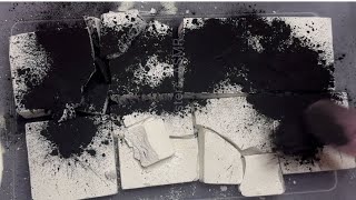 🖤✨🖤✨🖤✨🖤 8 Fresh blocks covered in charcoal powder