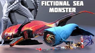 Fictional Deep Sea Creatures Size Comparison | the bloop vs el gran maja