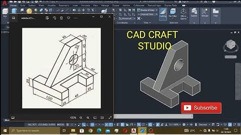 AutoCAD 3D Modeling Tutorial | Convert 2D Drawing to 3D Solid Step by Step (Mechanical Part)