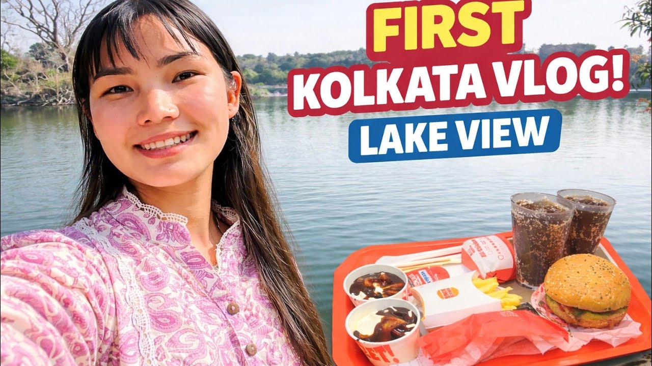 My First Day in Kolkata! 😍 Lake View, Food & Exploring the City 🇮🇳✨ #samiradong 