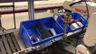 Schaefer Pick-to-Tote and Nachi 6-axis Robot Arm with 3D Vision