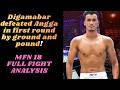 Digamabar defeated Angga in first round by ground and pound! #digamberrawat #angga #mfn