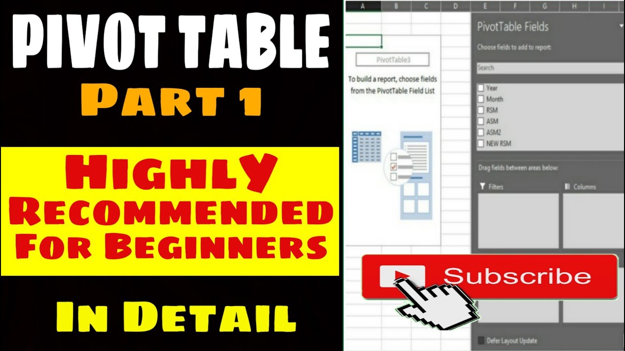 How to use pivot tables in excel | pivot table excel in hindi | Computorism