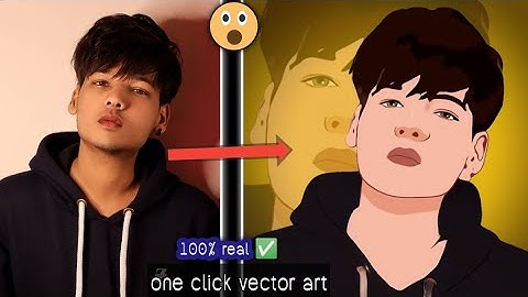 How to Create Vector Art // Cartoon Effect in One Click //vector Art in One Click || by SOHUU EDITZ