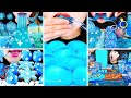 5x SPEED ASMR BLUE FOODS ONLY 🩵 CRYSTAL GLASS CANDY & JELLY NOODLES MUKBANG