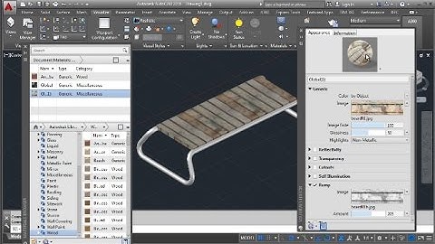 AutoCAD 2016 Bench Basic 3D Tutorial
