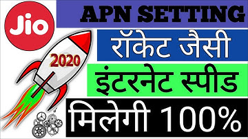 100 Mb/s Speed Jio New Apn Settings For Fast Net 2020 How To Increase Jio Net Speed Setting Jio net.